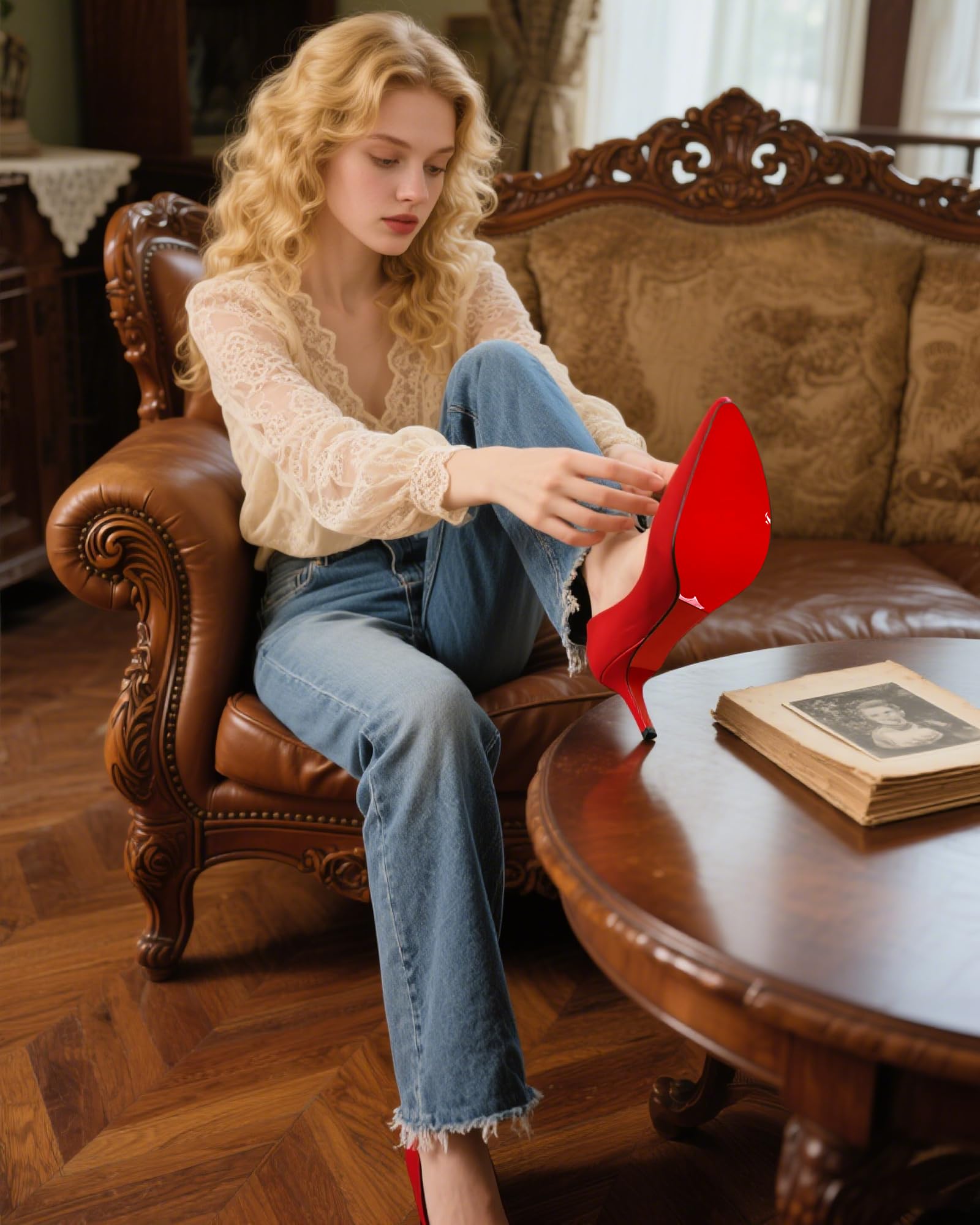 BHXANZOU red sole guard provides anti-slip grip on wet or slick surfaces