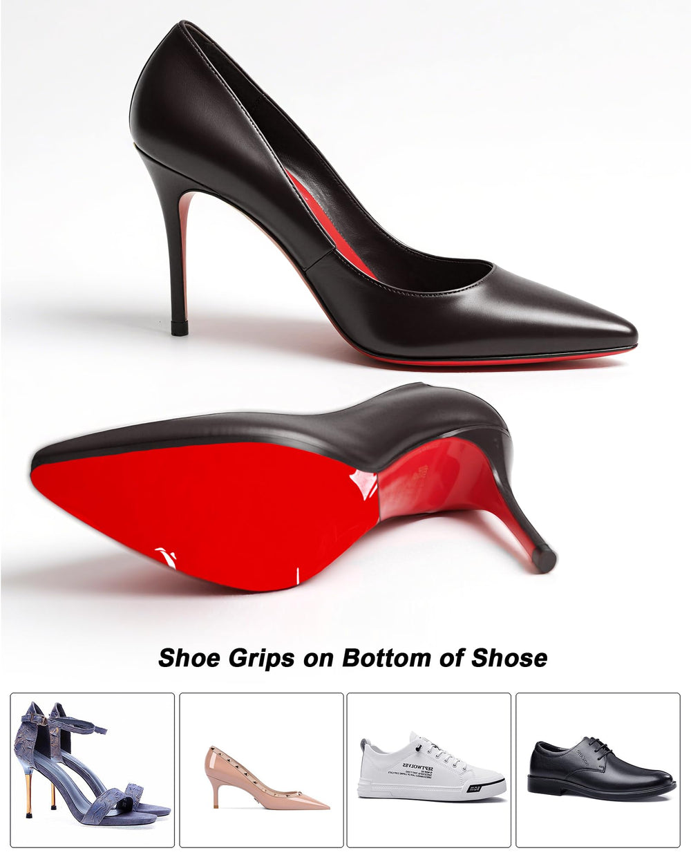 BHXANZOU red-bottom guard extends shoe life with everyday wear