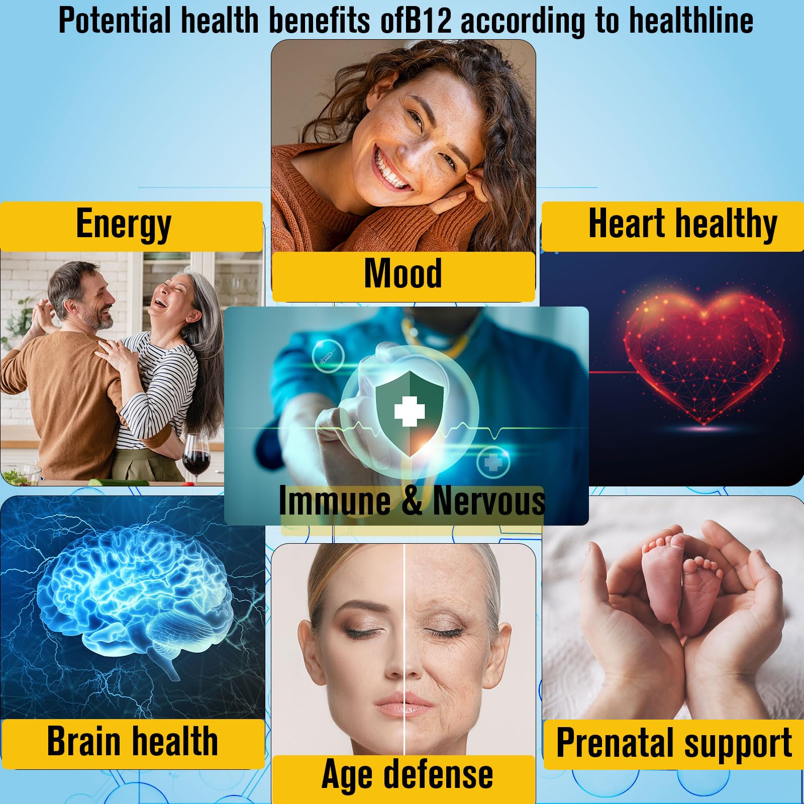 Biduka B12 drops morning routine scene suggesting daily wellness touch point.