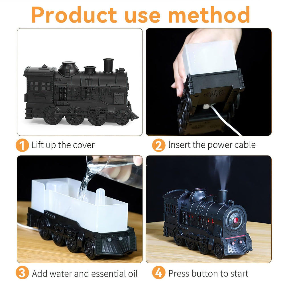 BieJiahWeiBie Train Diffuser whisper-quiet operation for calm sleep