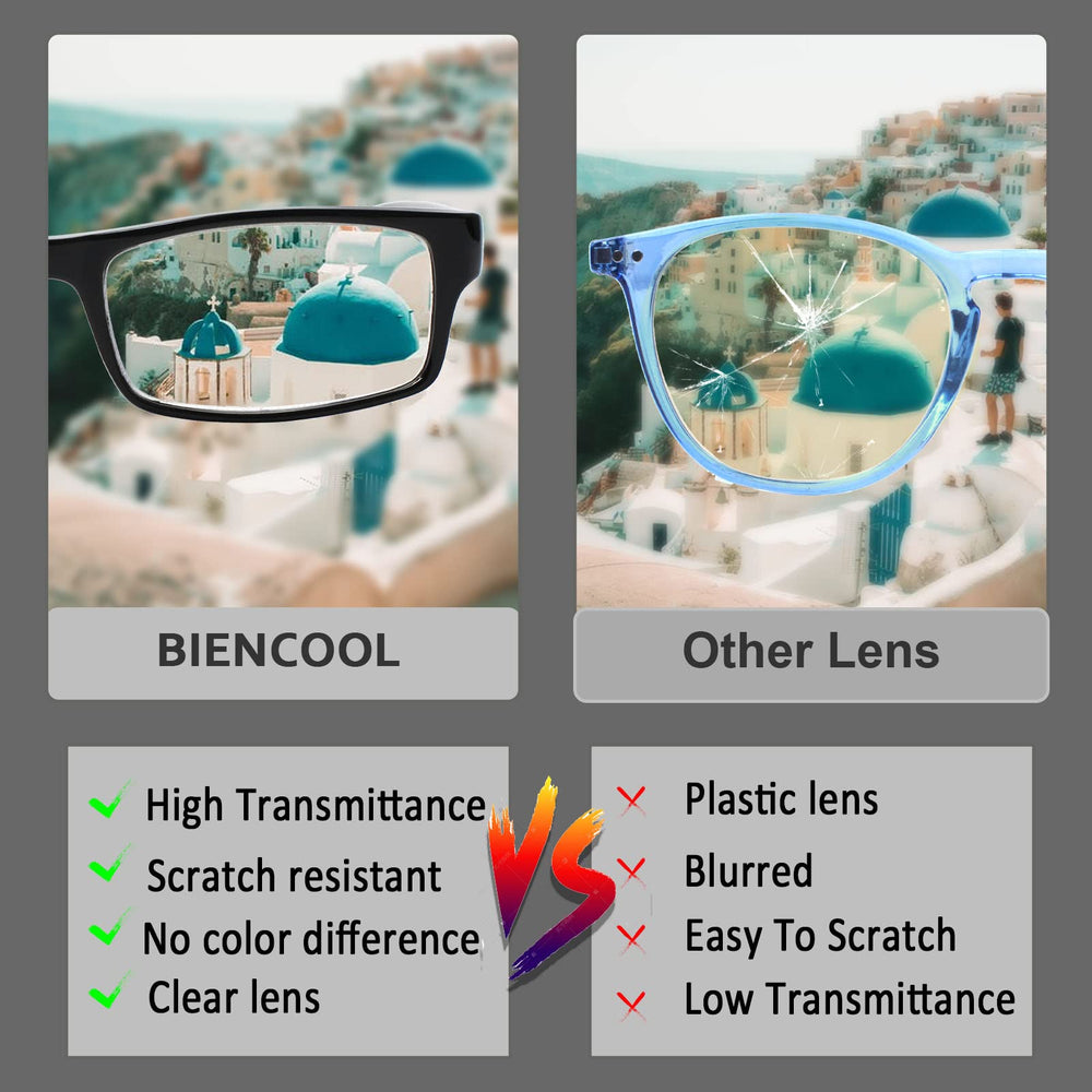 BIENCOOL frames offer comfortable nose pads to reduce pressure.