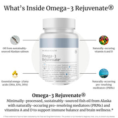 Omega-3 Rejuvenate nutrition label highlighting EPA, DHA, and DPA