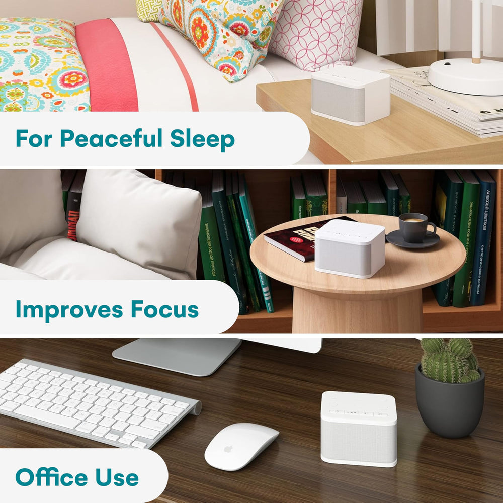 Big Red Rooster Sleep Sound Machine compact size for travel-friendly setup.