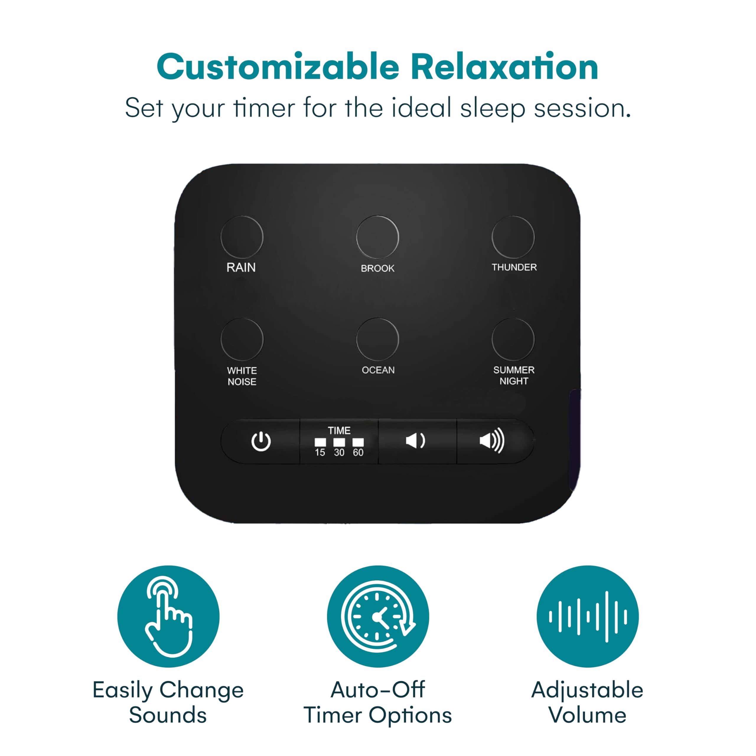 Big Red Rooster Sound Machine dual power options for flexibility.