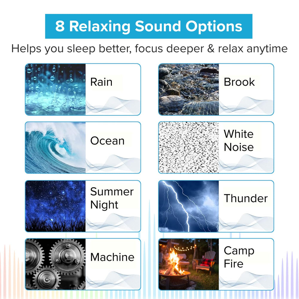 Big Red Rooster portable white noise machine for travel and bedside use.