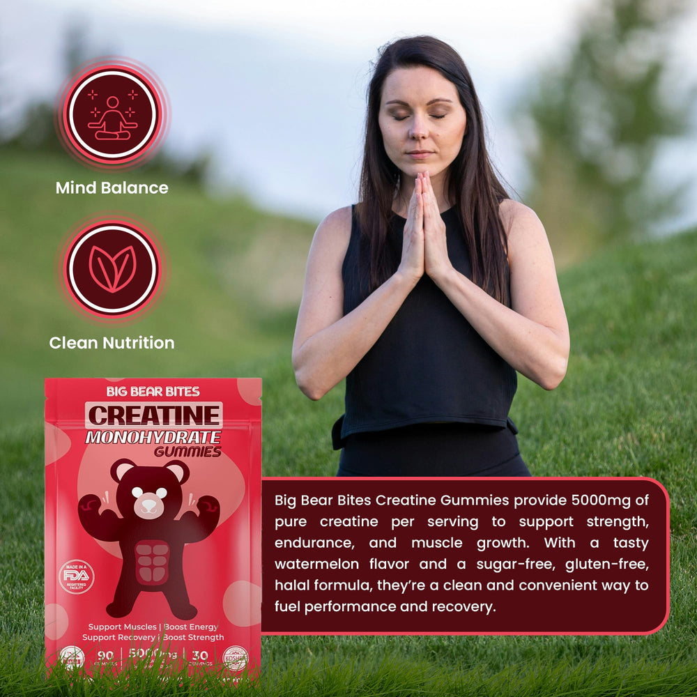 Big Bear Bites creatine gummies support convenient daily routine