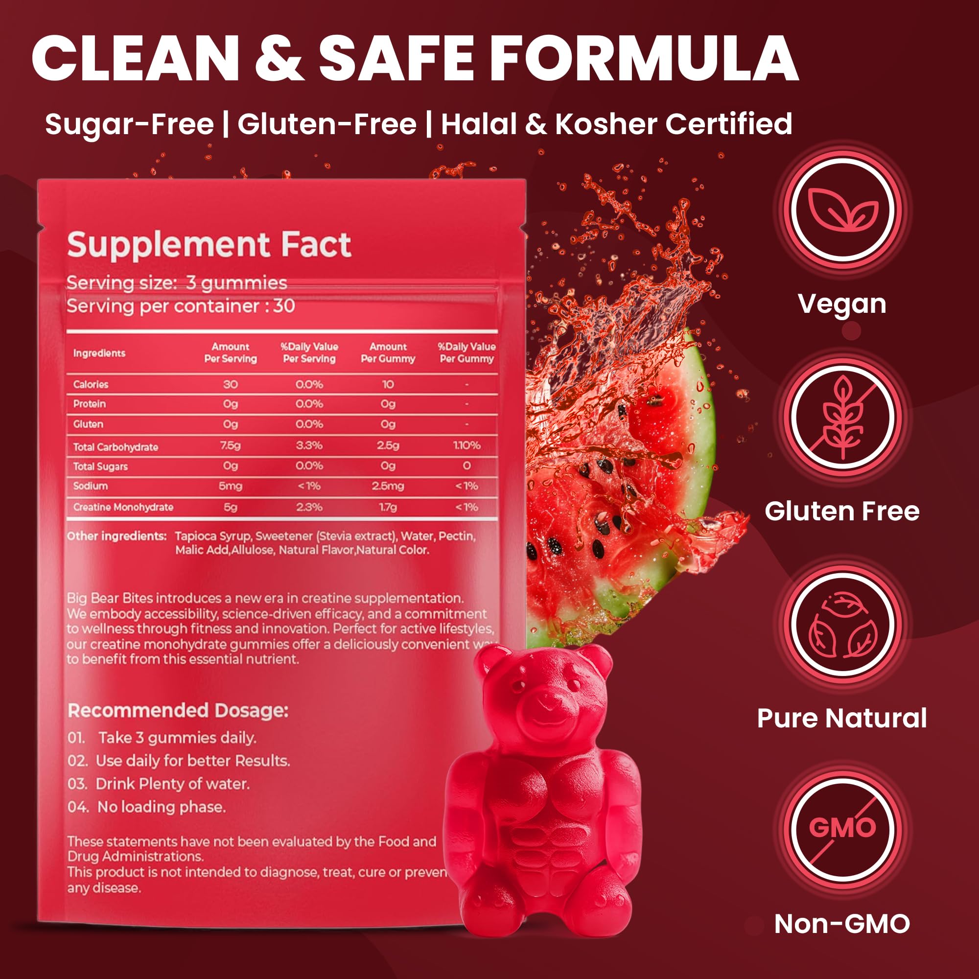 Big Bear Bites gummies on the go for convenient pre-workout dosing
