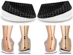 BIGGCOOL Corrective Insoles close-up highlighting medical-grade PU gel for all-day comfort.