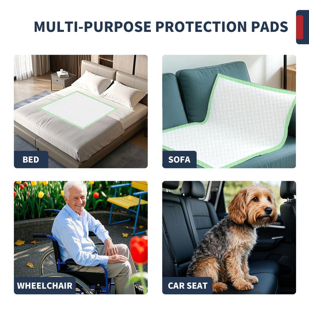 BIGGMED bed pads suitable for adults, elderly, and kids, reducing mess.