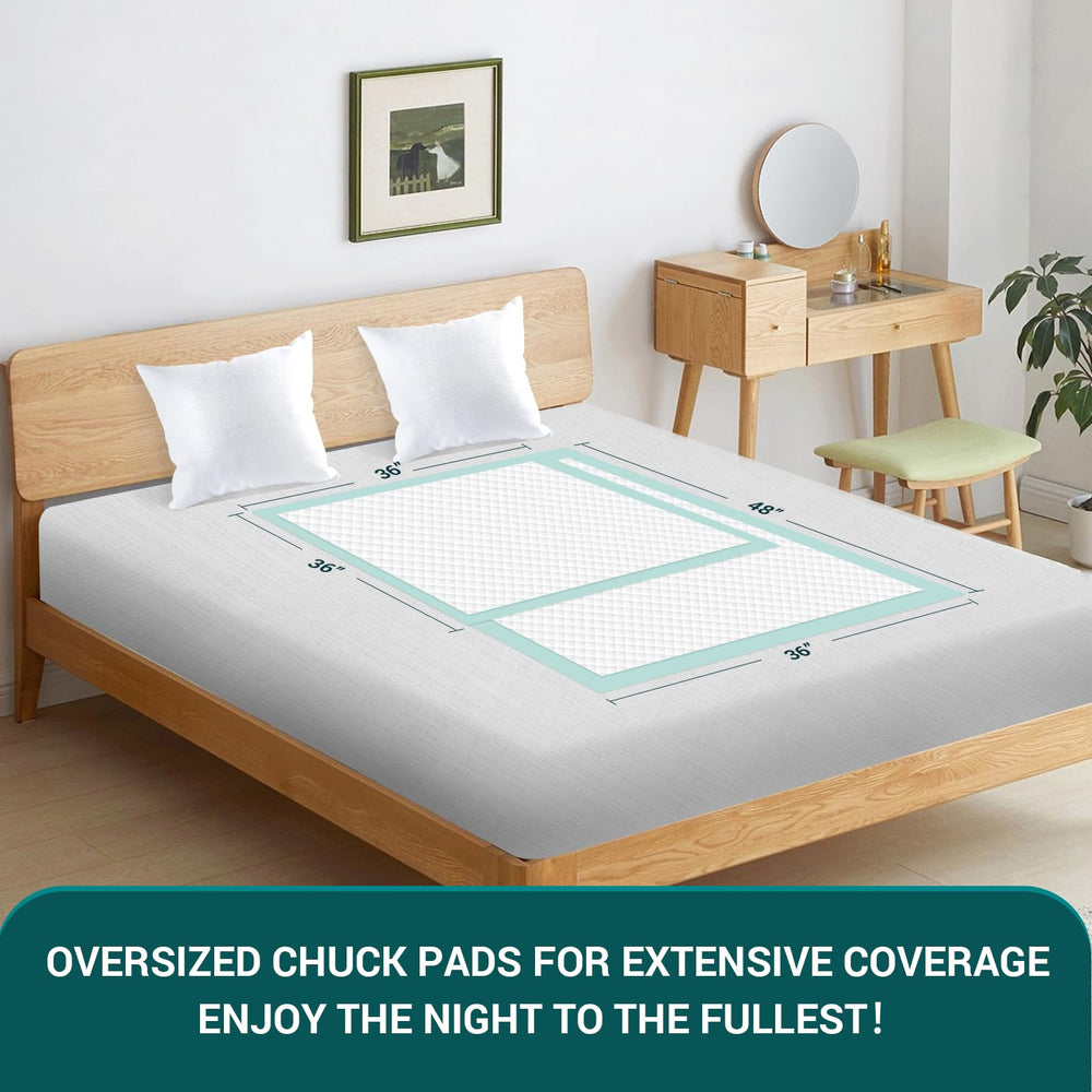 BIGGMED latex-free and fragrance-free bed pad suitable for sensitive skin
