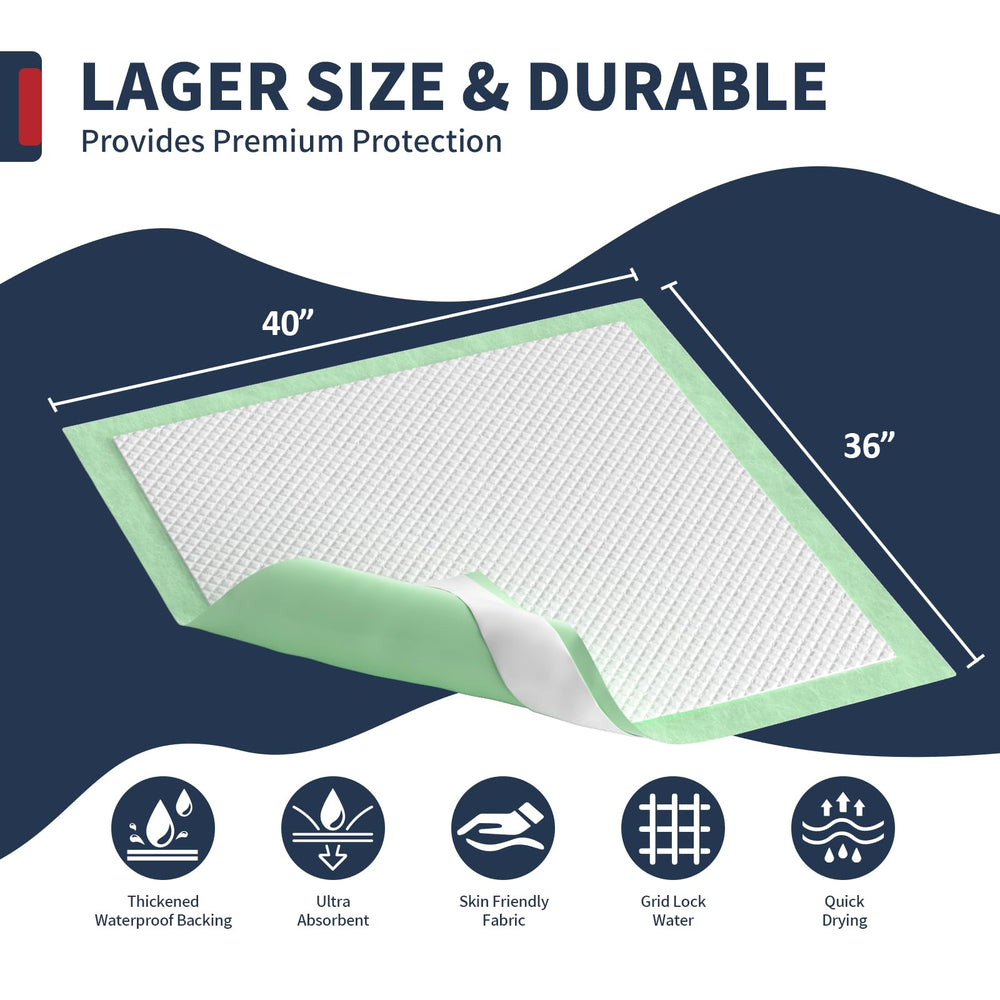 BIGGMED quilted soft top layer provides gentle contact for sensitive skin.