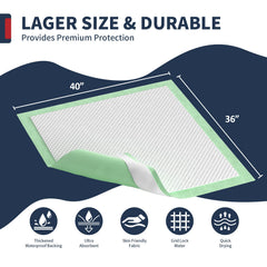 BIGGMED quilted soft top layer provides gentle contact for sensitive skin.