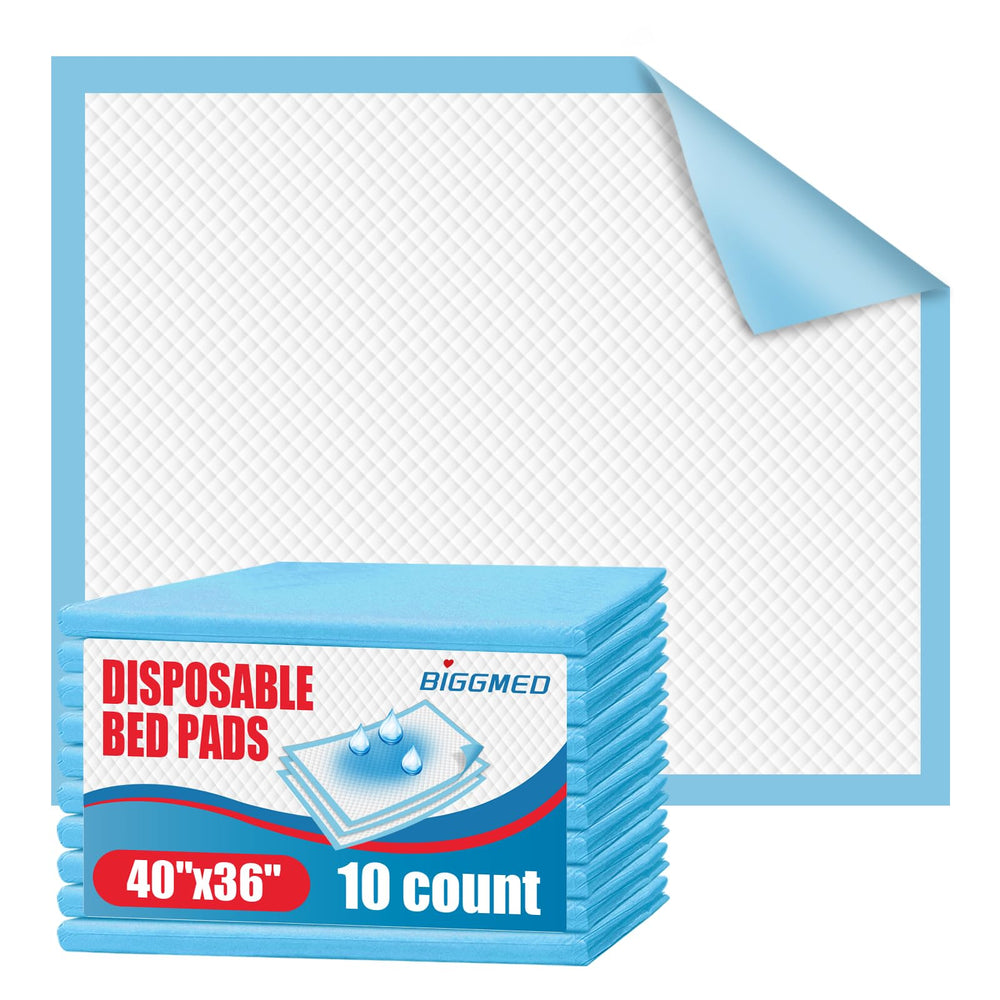 BIGGMED tear-resistant bed pad 40x36 inches for overnight protection