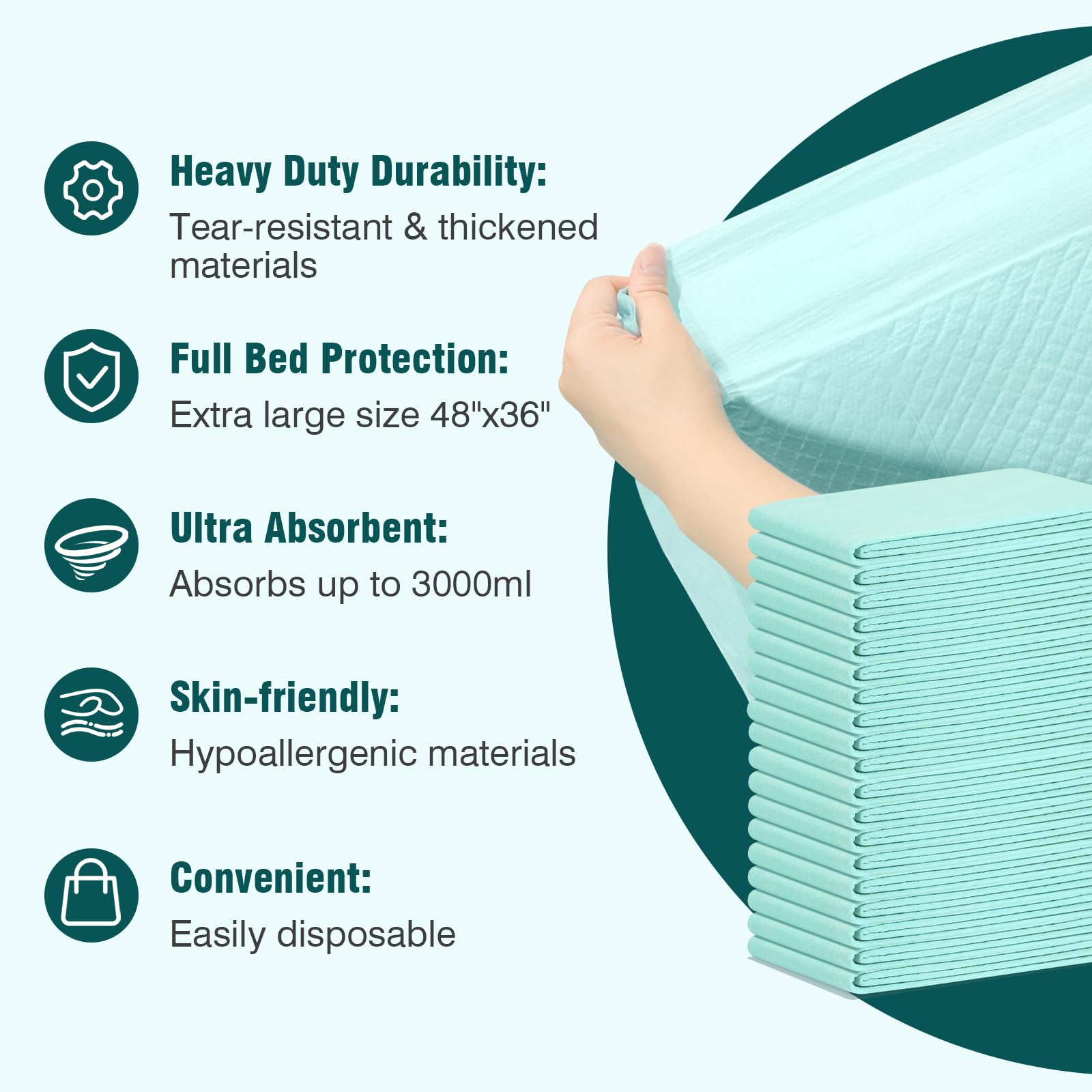BIGGMED thick fluff top layer delivers soft, comfortable surface for resting