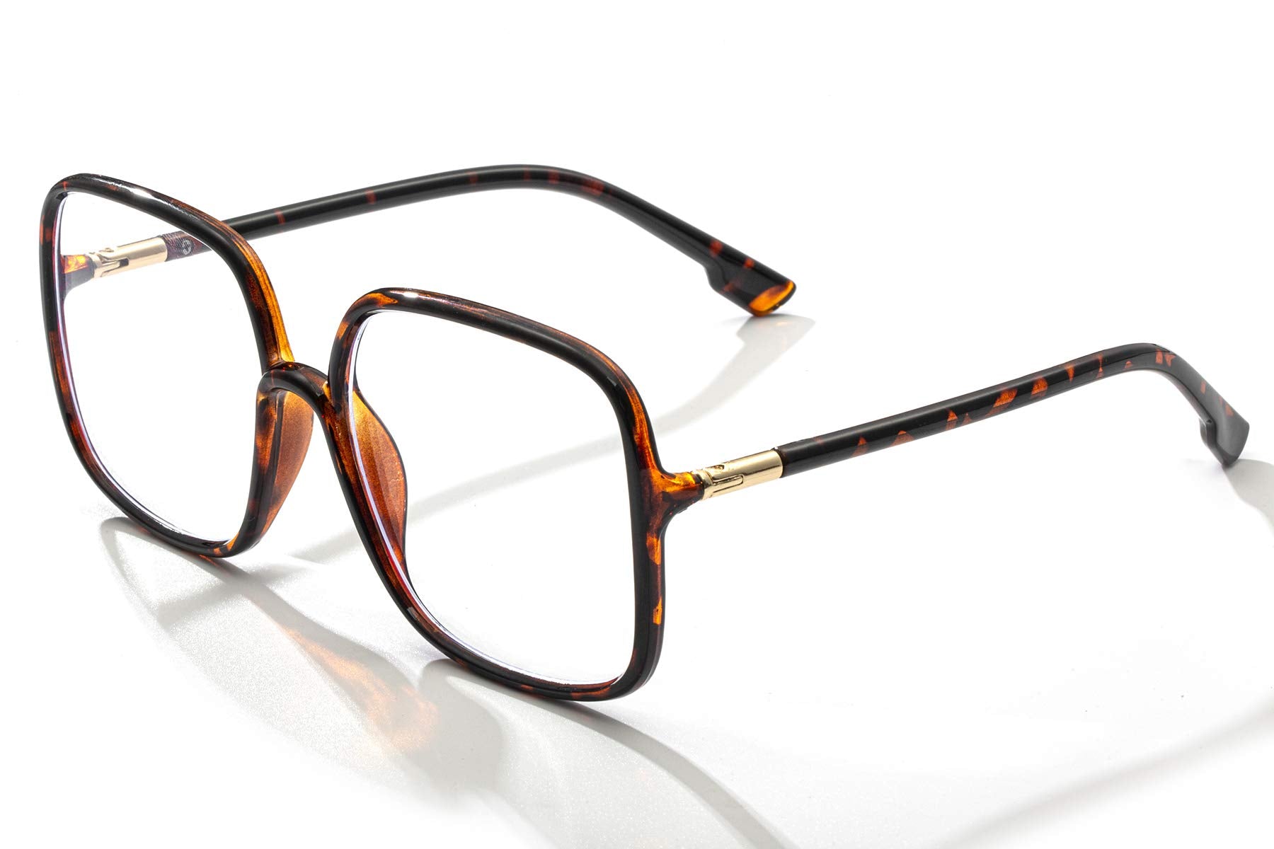 BIGGY oversized square blue light blocking glasses reduce screen glare during long work sessions