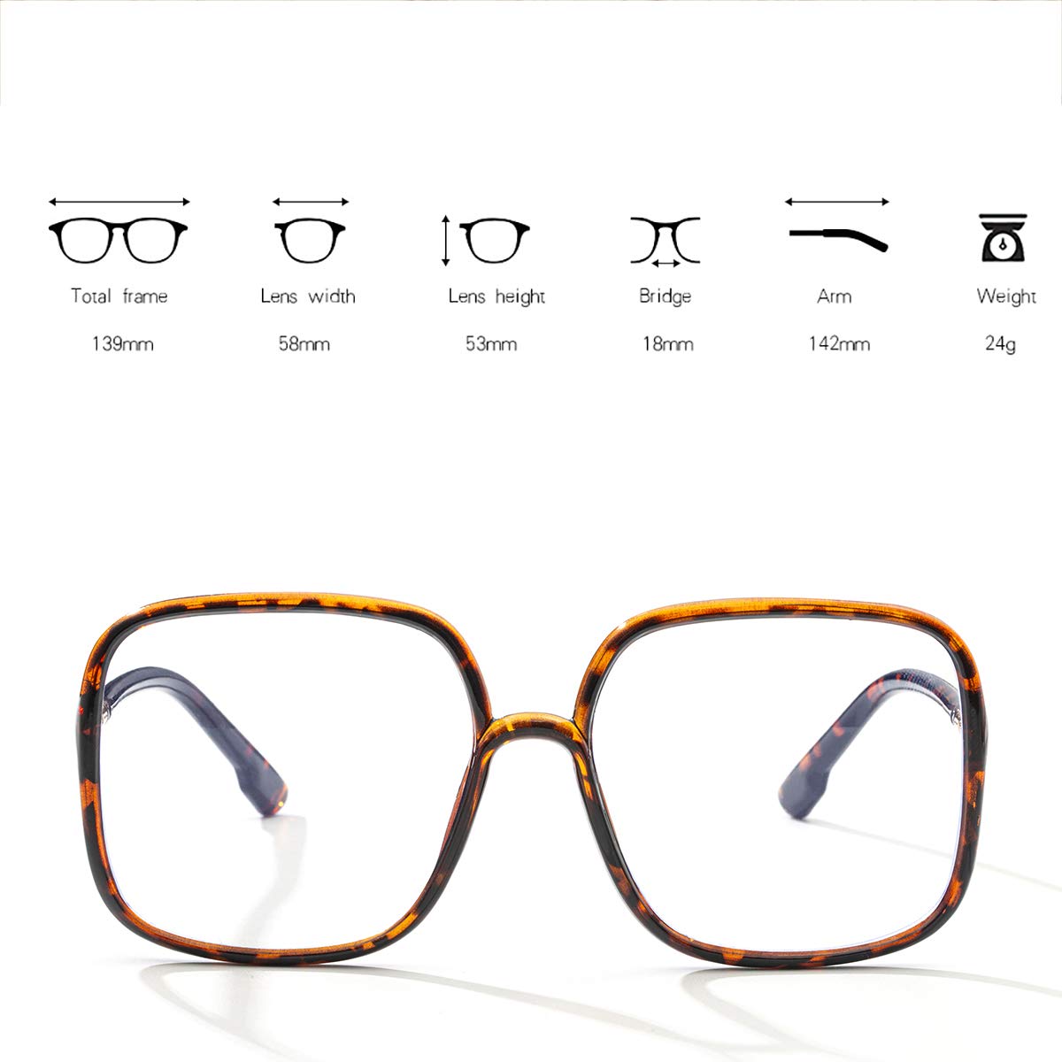 BIGGY replaceable lenses blue light blocker compatible with prescription or sunglasses
