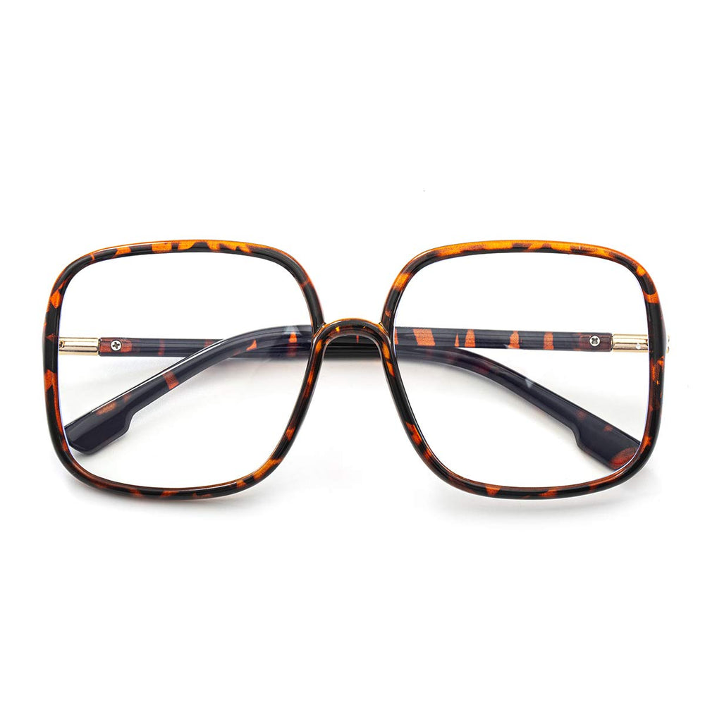 BIGGY ultralight rectangle leopard frames combine comfort with bold style