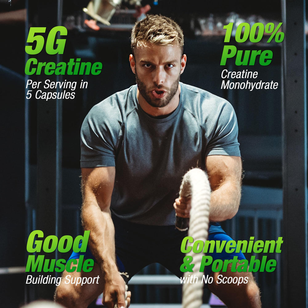 BIKAYALUE Creatine Monohydrate label showing purity and GMP quality