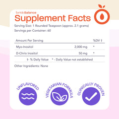 Binto Inositol powder scoop to measure precise servings.