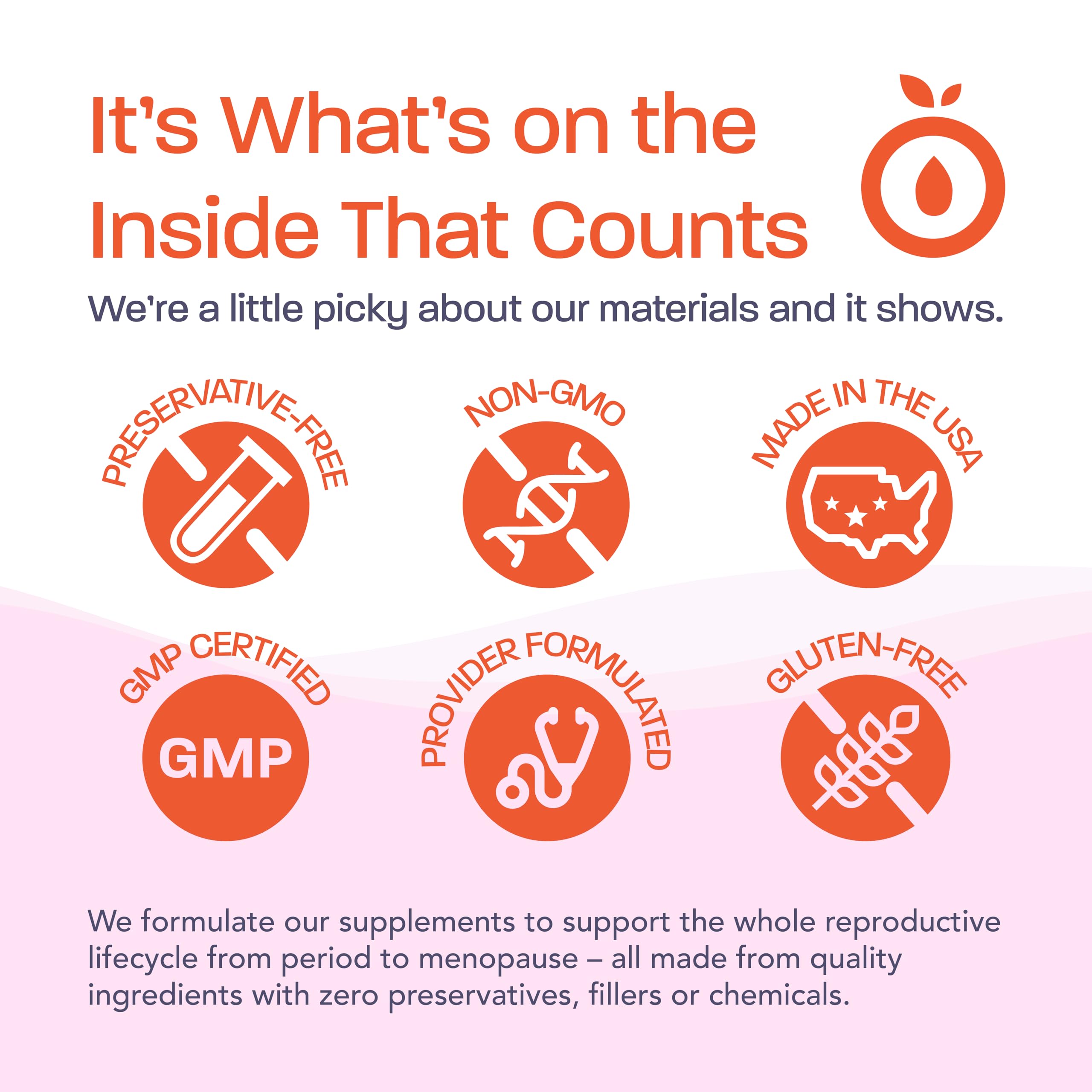 Binto label highlights USP testing and GMP quality standards.