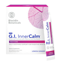 Bio-Botanical Research Biocidin Drink Mix GI InnerCalm bottle pour supports gentle gut comfort