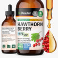 BIO KRAUTER Hawthorn Berry Drops – Pure Vegan Hawthorn Extract, 655 mg/Serving, 4 fl oz (56 Days)