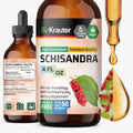 BIO KRAUTER Schisandra Drops – 650 mg Serving, 56-Day Calm & Mood Support (Vegan, Alcohol & Sugar Free)