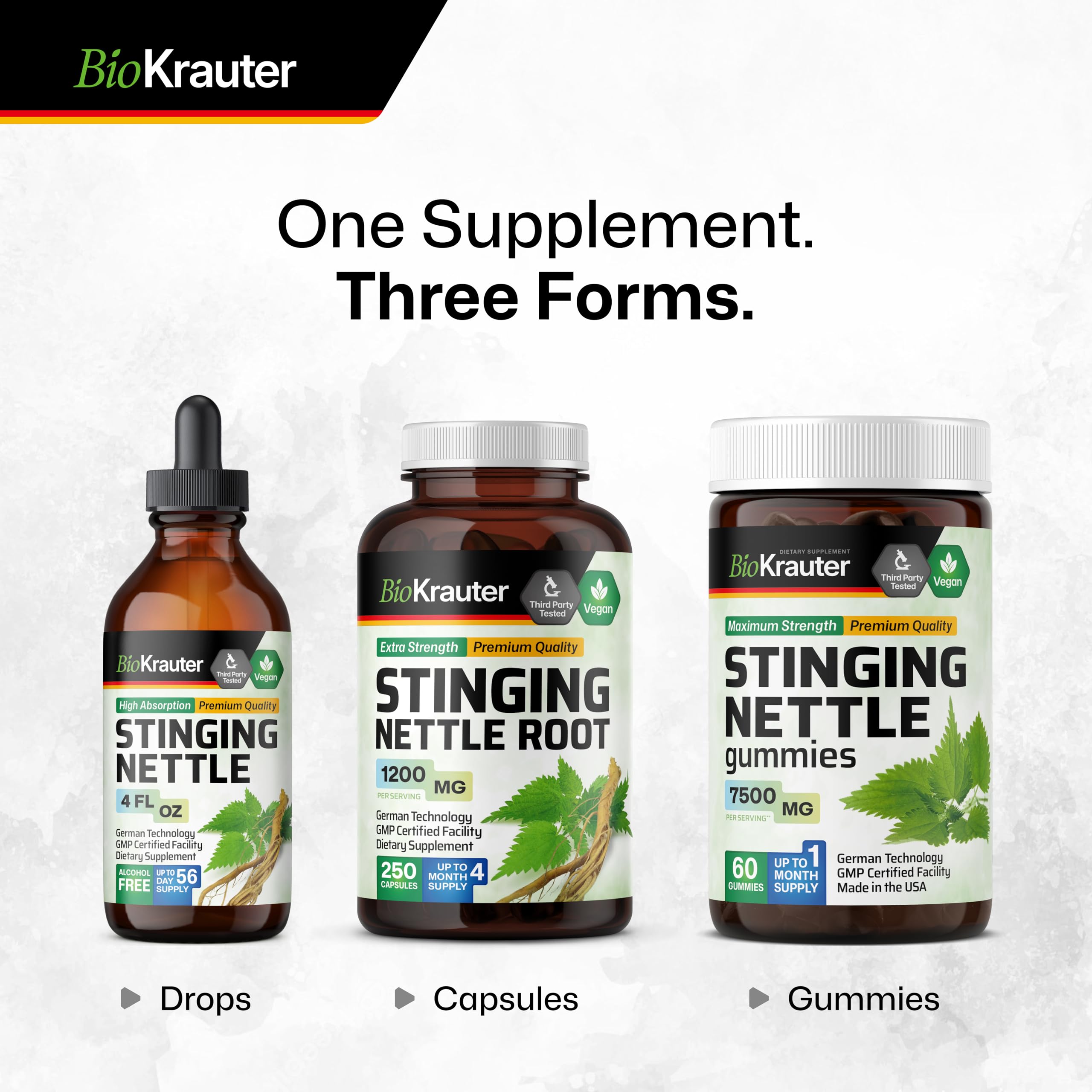 BIO KRAUTER travel-friendly packaging shown for on-the-go use