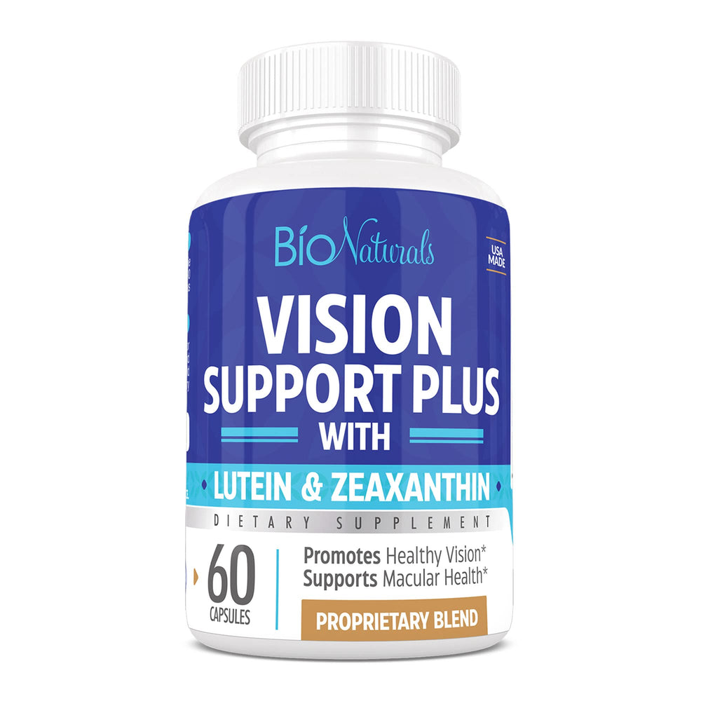 Bio Naturals Eye Vitamin Bottle Front for daily eye health support.