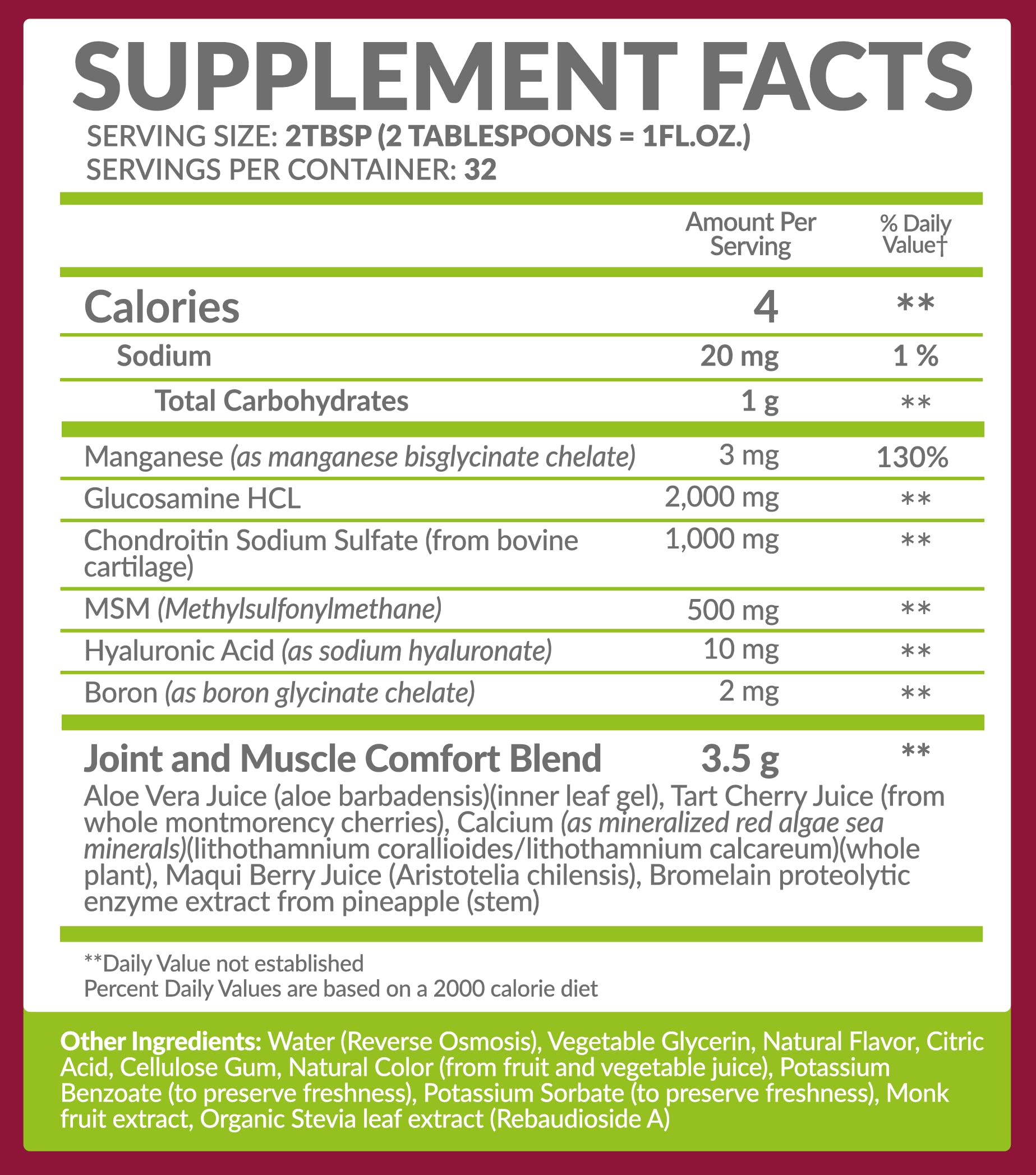 Bio Naturals Liquid Glucosamine-Chondroitin-MSM dispensing image highlighting mobility support.