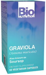 Bio Nutrition Graviola bottle with capsules for daily wellness support