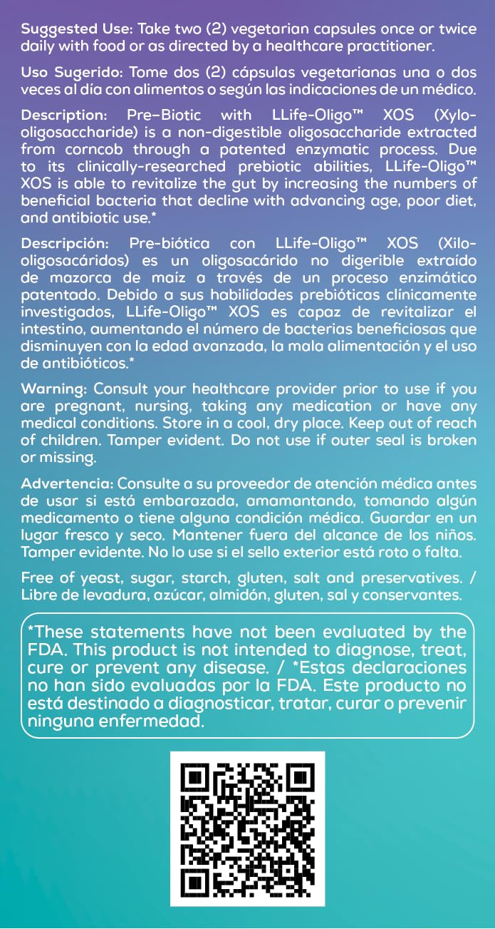 Bio Nutrition Pre-Biotic Life Oligo XOS bottle pour demonstrates easy ingestion.