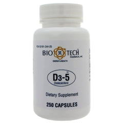 Bio-Tech D3-5 5000 IU bottle for daily vitamin D3 support