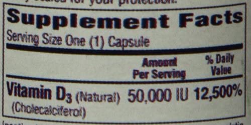 Bio-Tech Pharmacal D3-50 allergen-free declaration close-up for allergy-conscious use.