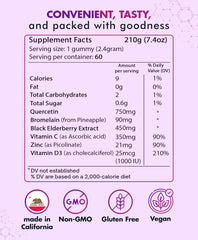 BioVitalica Quercetin Gummies two gummies sample for a simple daily routine.