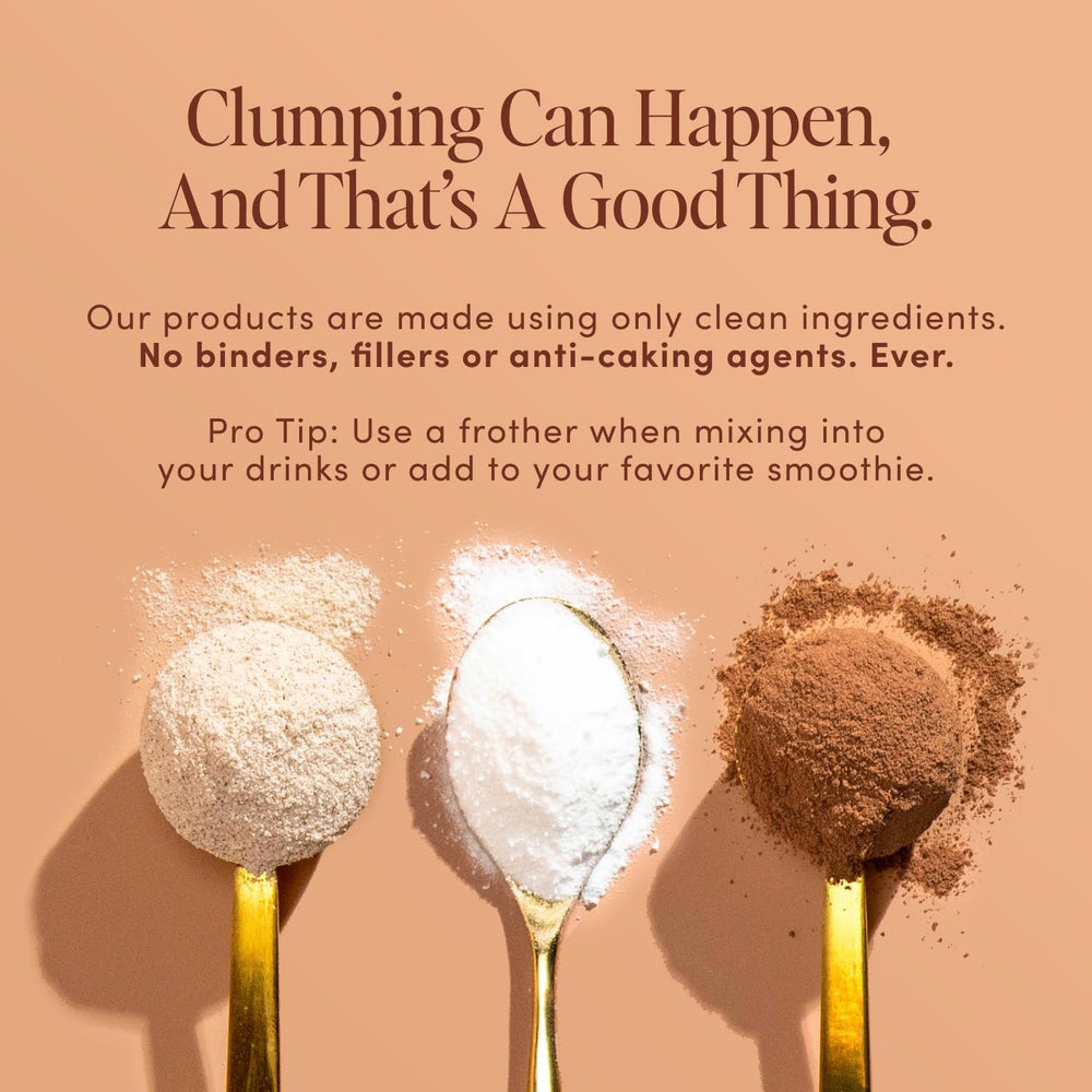Bio.me chai powder dissolved in water for easy, smooth daily intake.