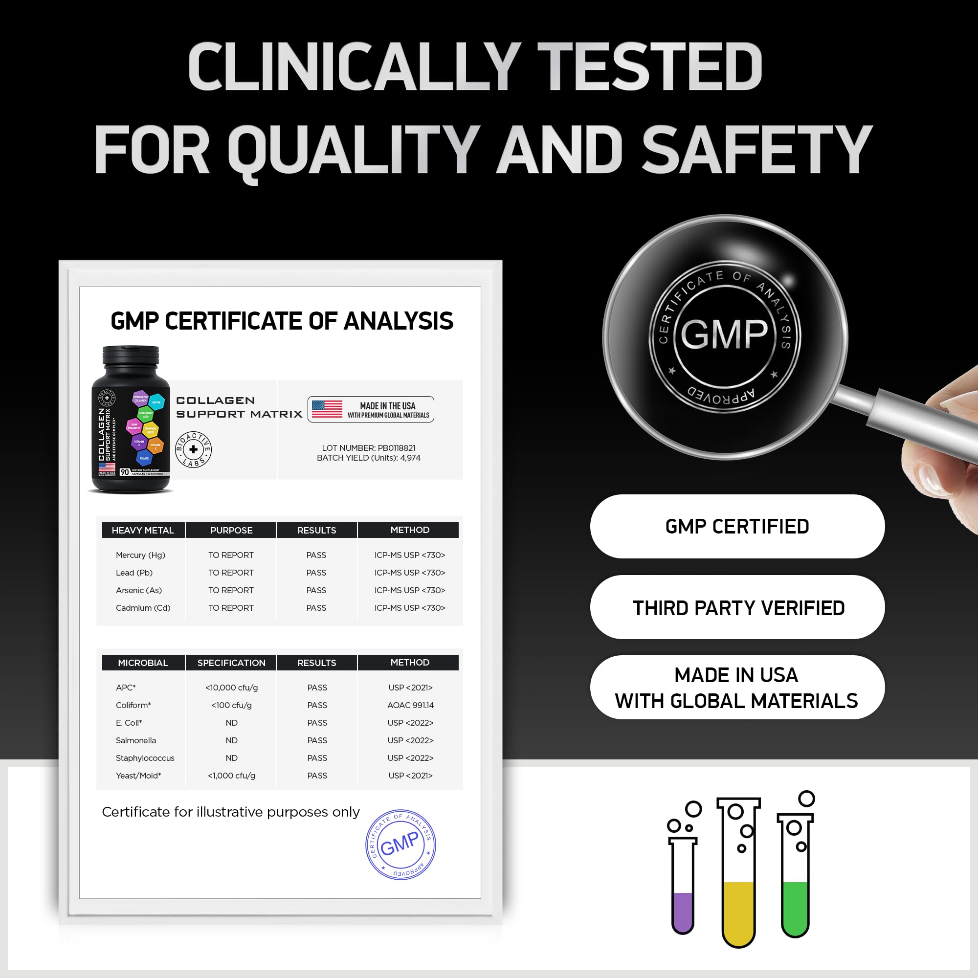 BIOACTIVE LABS Age Defense glass bottle detail focuses on cap closure.