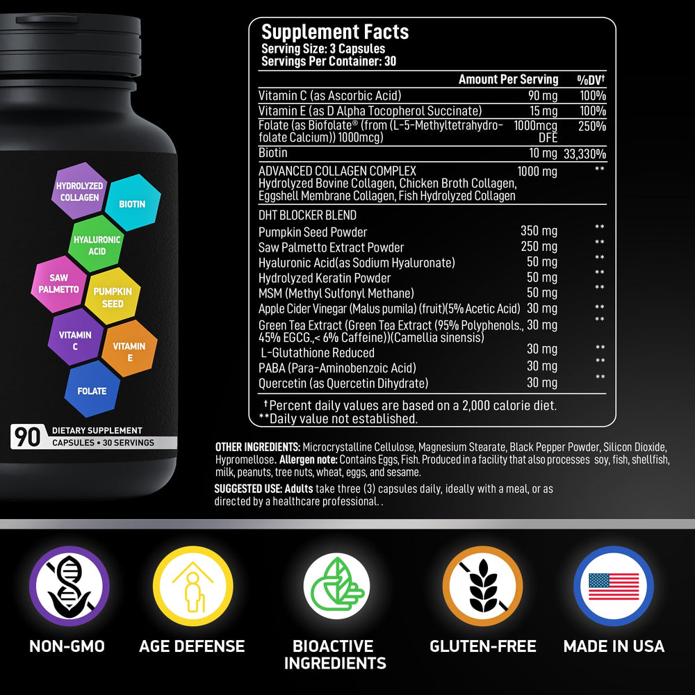 BIOACTIVE LABS Age Defense seal signals trusted CGMP manufacturing.