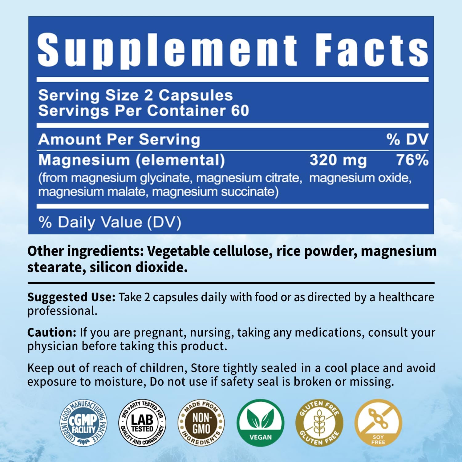 BioBenevo production at an FDA-registered facility with third-party testing.