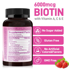 Biobor biotin gummies close-up showing texture for beauty use.