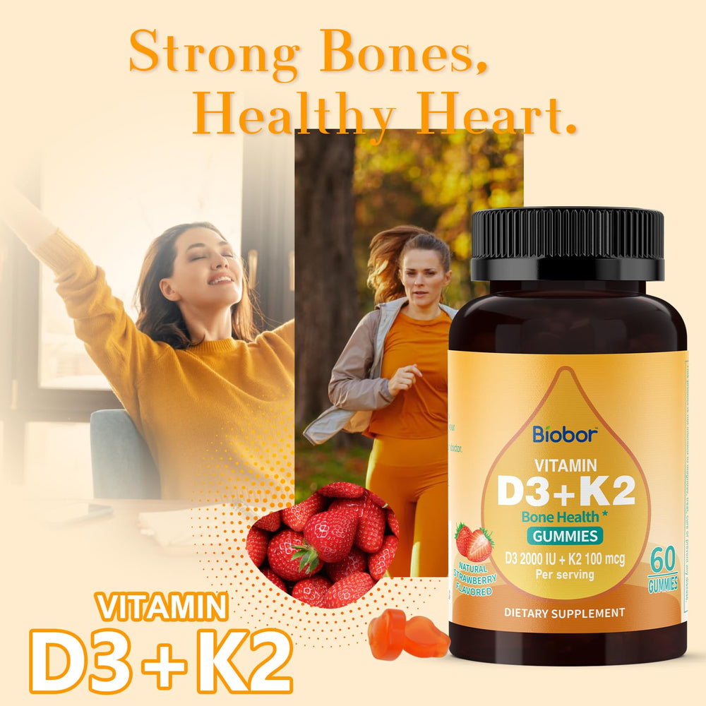 Biobor D3 K2 Gummies packaging on shelf conveys quality and care.