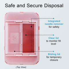 BioBox Sharps Container Large side-profile emphasizes portable 1-gallon design for mobility