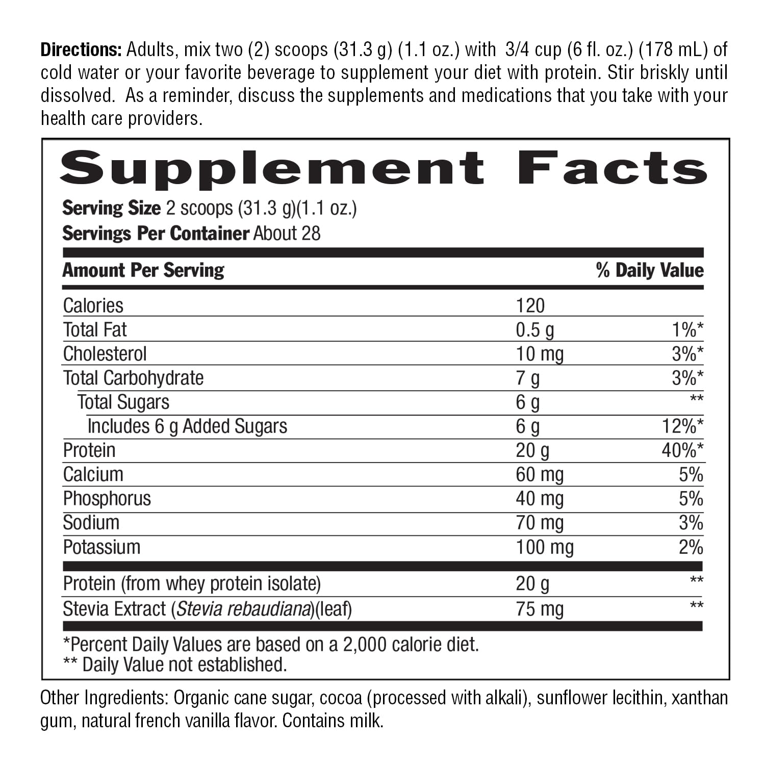 Biochem Whey Protein mixing glass with shake ready to enjoy.