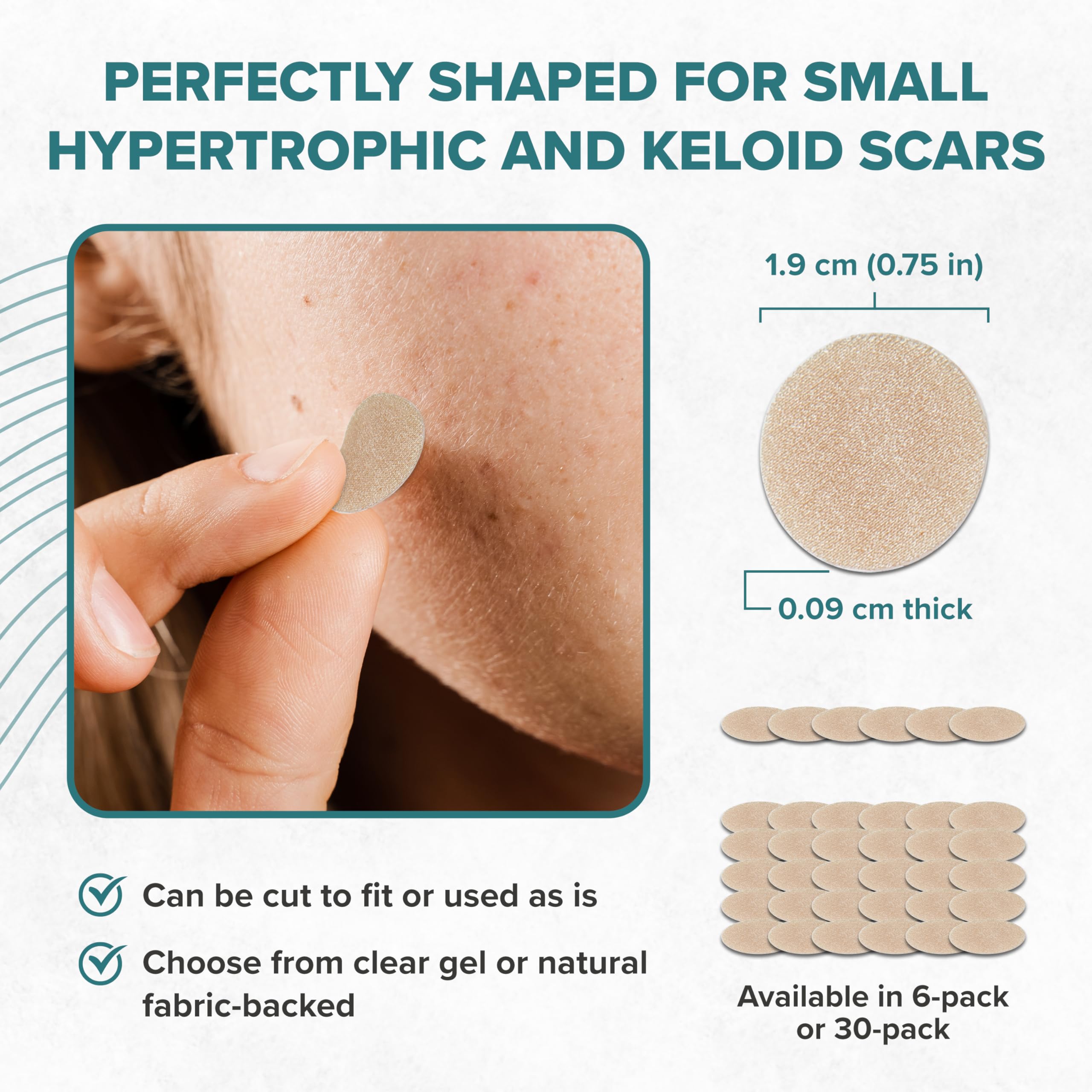 Biodermis Epiderm Circles clear gel six-pack.