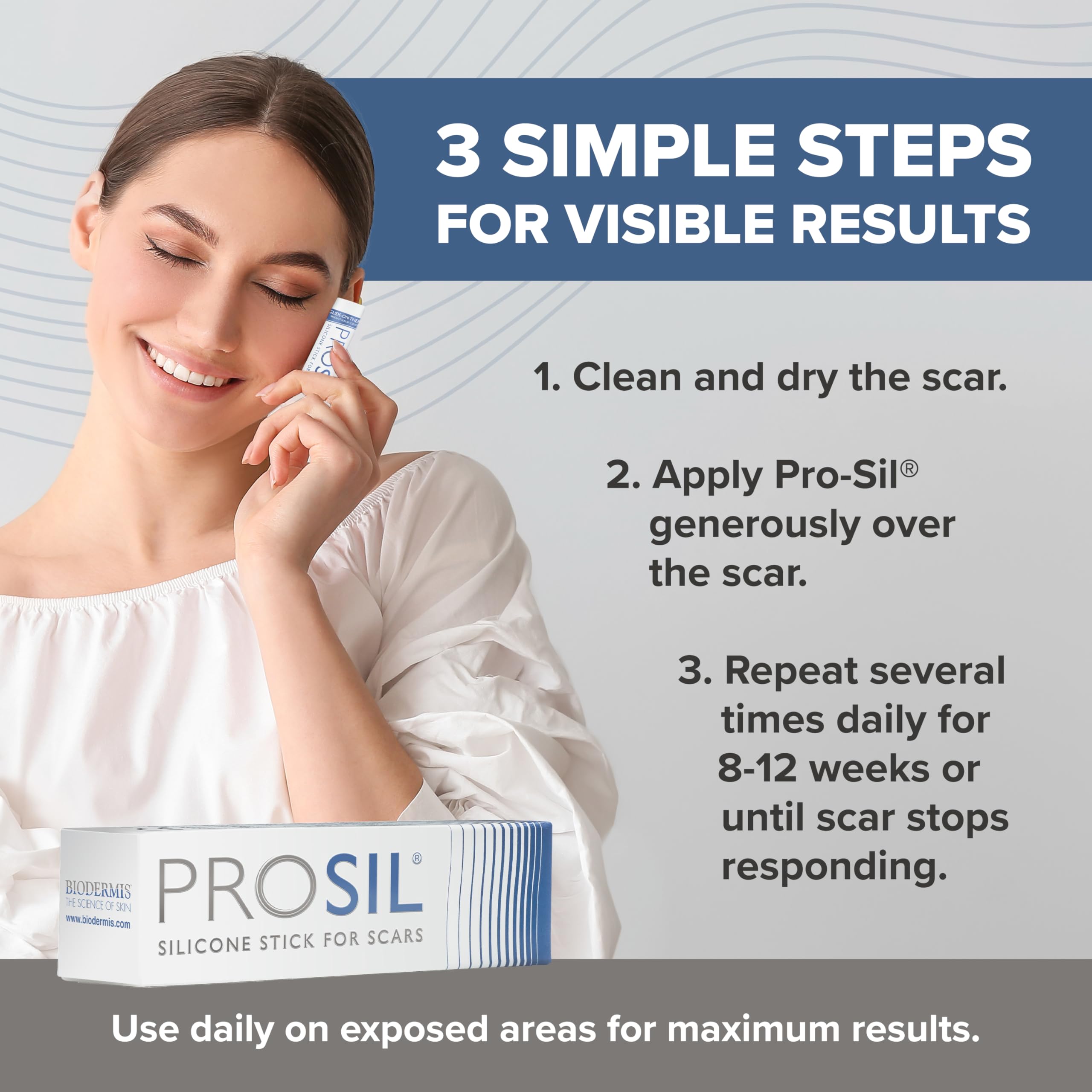 Suitable for diverse scar types, from acne to burns and surgeries