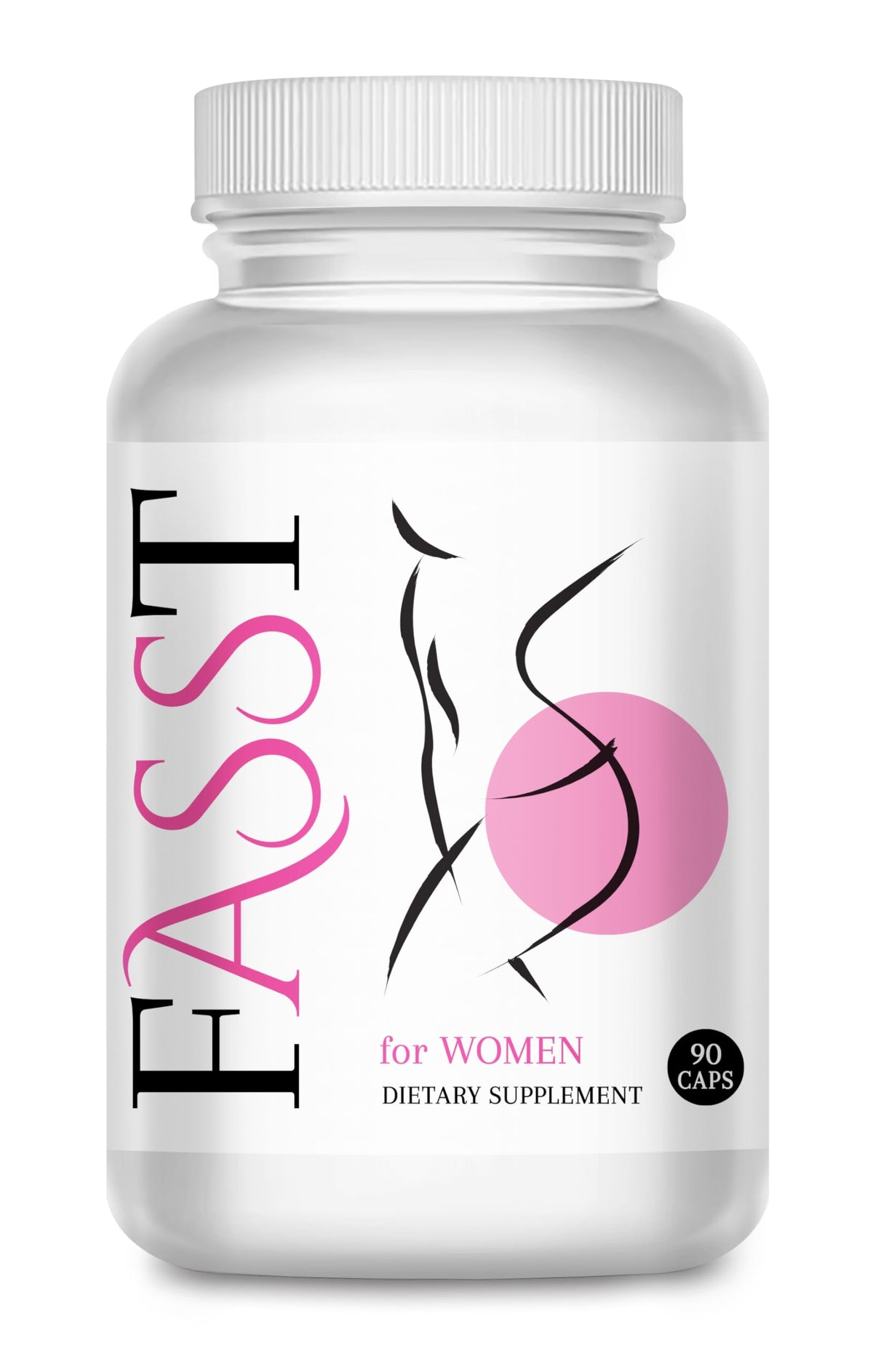 BIODEV Fasst bottle closeup with capsules for natural curve support.