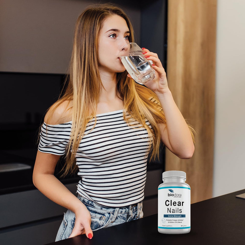 Biodora Clear Nails immune support angle emphasizing probiotics for nail health