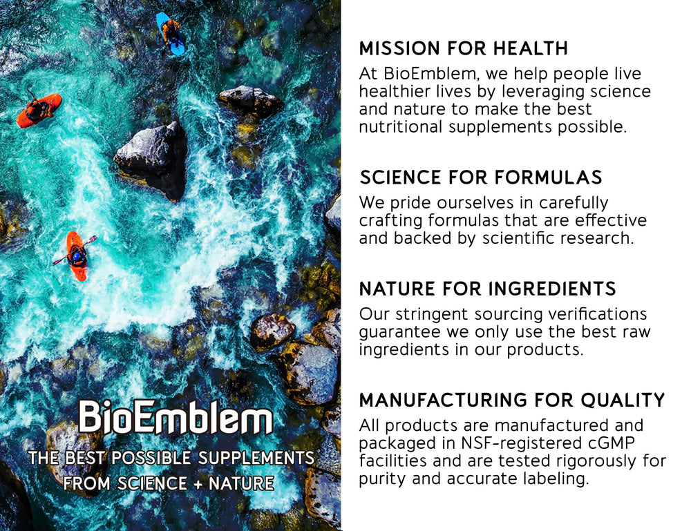 NSF-certified California facility ensures BioEmblem quality and consistency