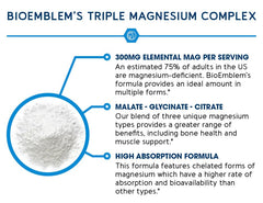 BioEmblem facility image indicates NSF-registered production supporting purity.