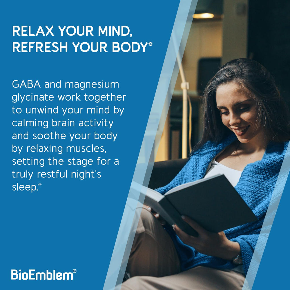 BioEmblem Triple Magnesium powder supports nighttime relaxation and calm.